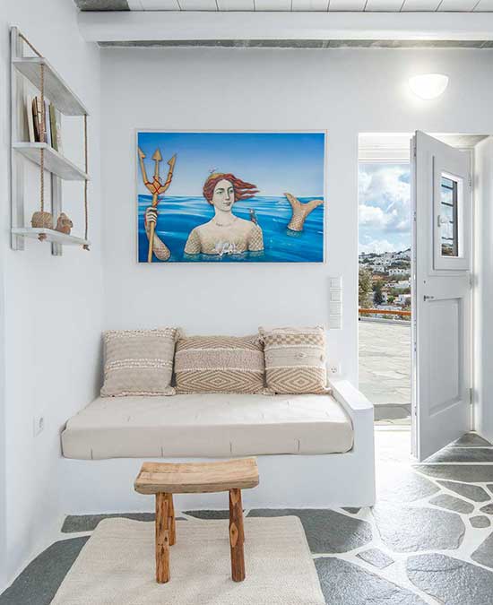 Καναπές στην κατοικία Ζέφυρος