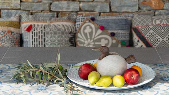 Εξωτερικοί χώροι στην κατοικία Ζέφυρος