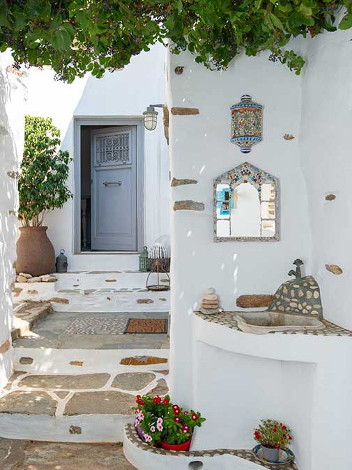 Εξωτερικοί χώροι στο Art Houses Sifnos